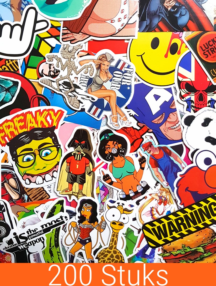 200 laptopstickers |   Mix Auto  bomb Macbook Laptop ST13